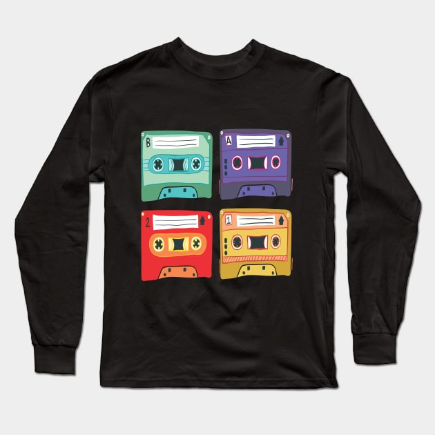 Casette Long Sleeve T-Shirt by Ochic